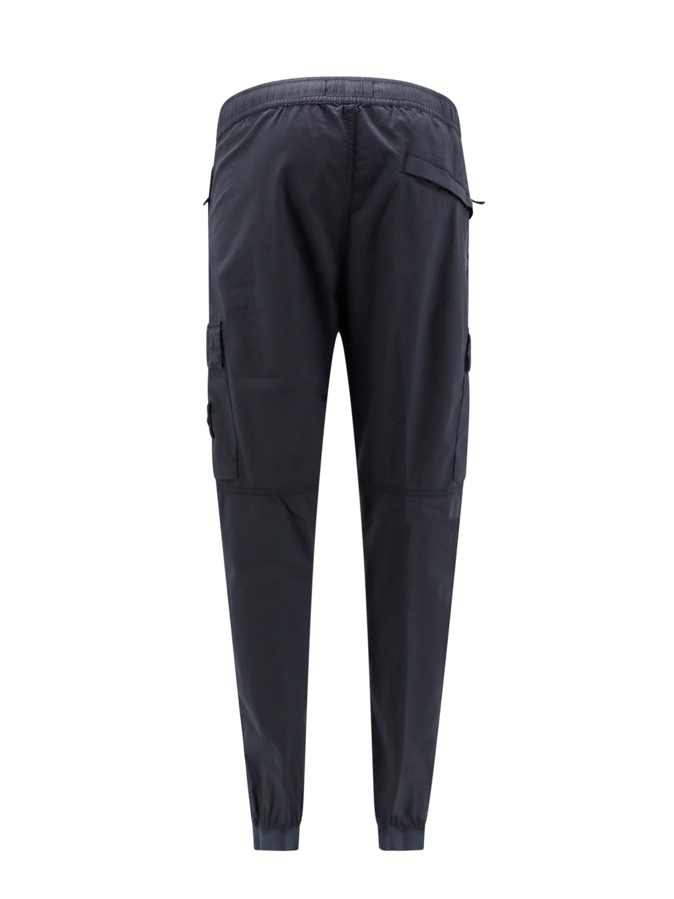 Cotton trouser with logo patch - 2