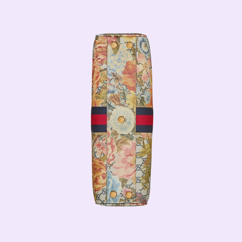 Ophidia Flora print medium duffle bag 10