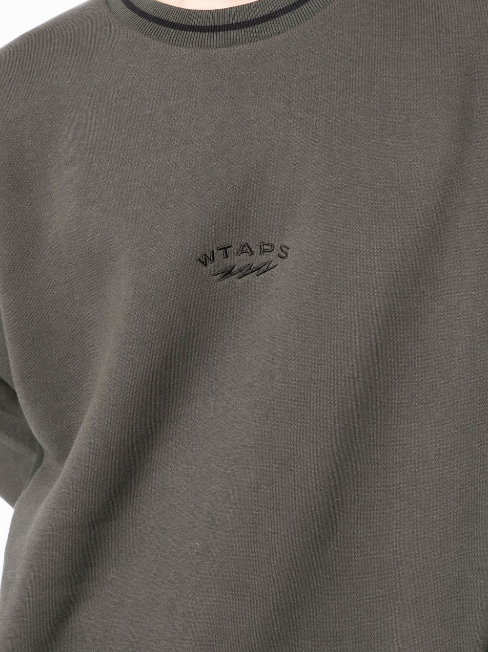 logo-print crew neck sweatshirt - 5