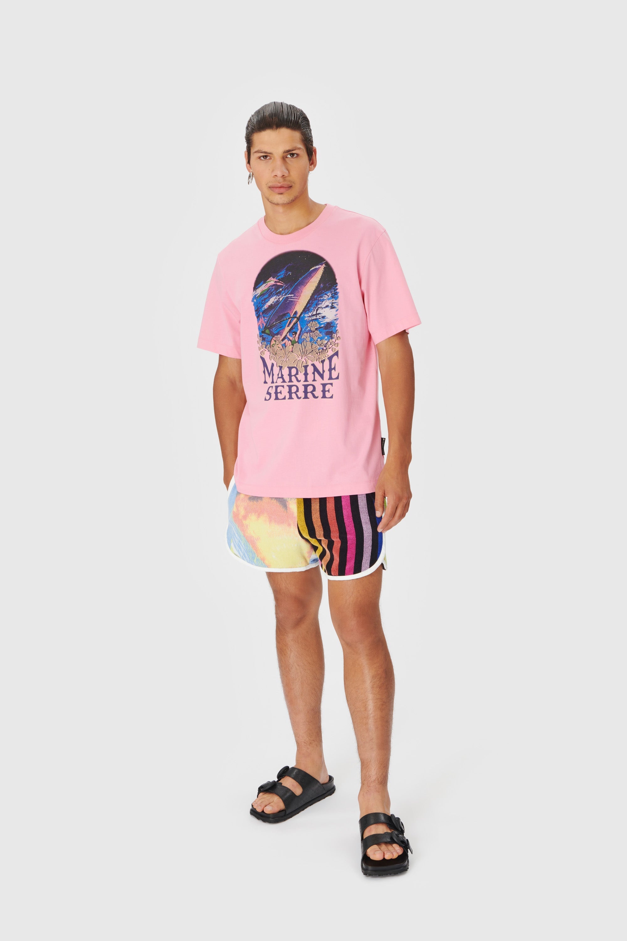 Organic Cotton Printed Crew Neck T-shirt - 4