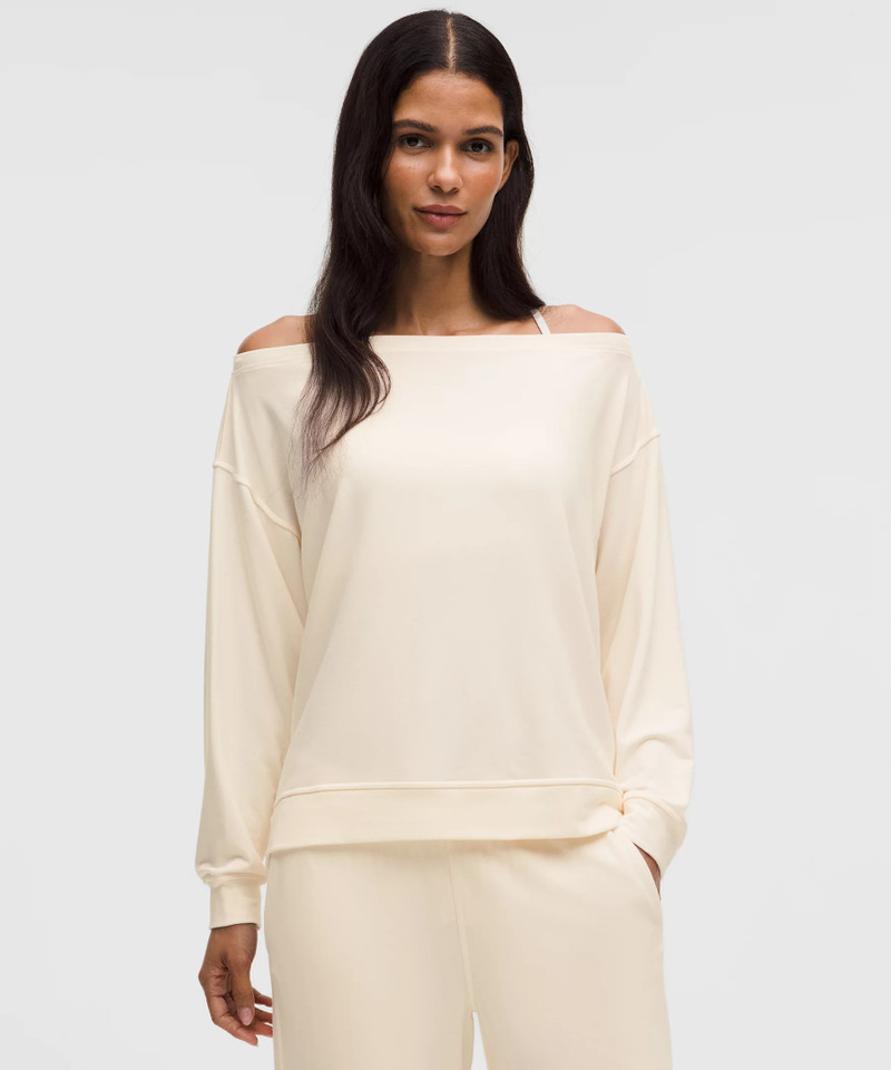 BeCalm Oversized Boatneck Long-Sleeve Shirt 1