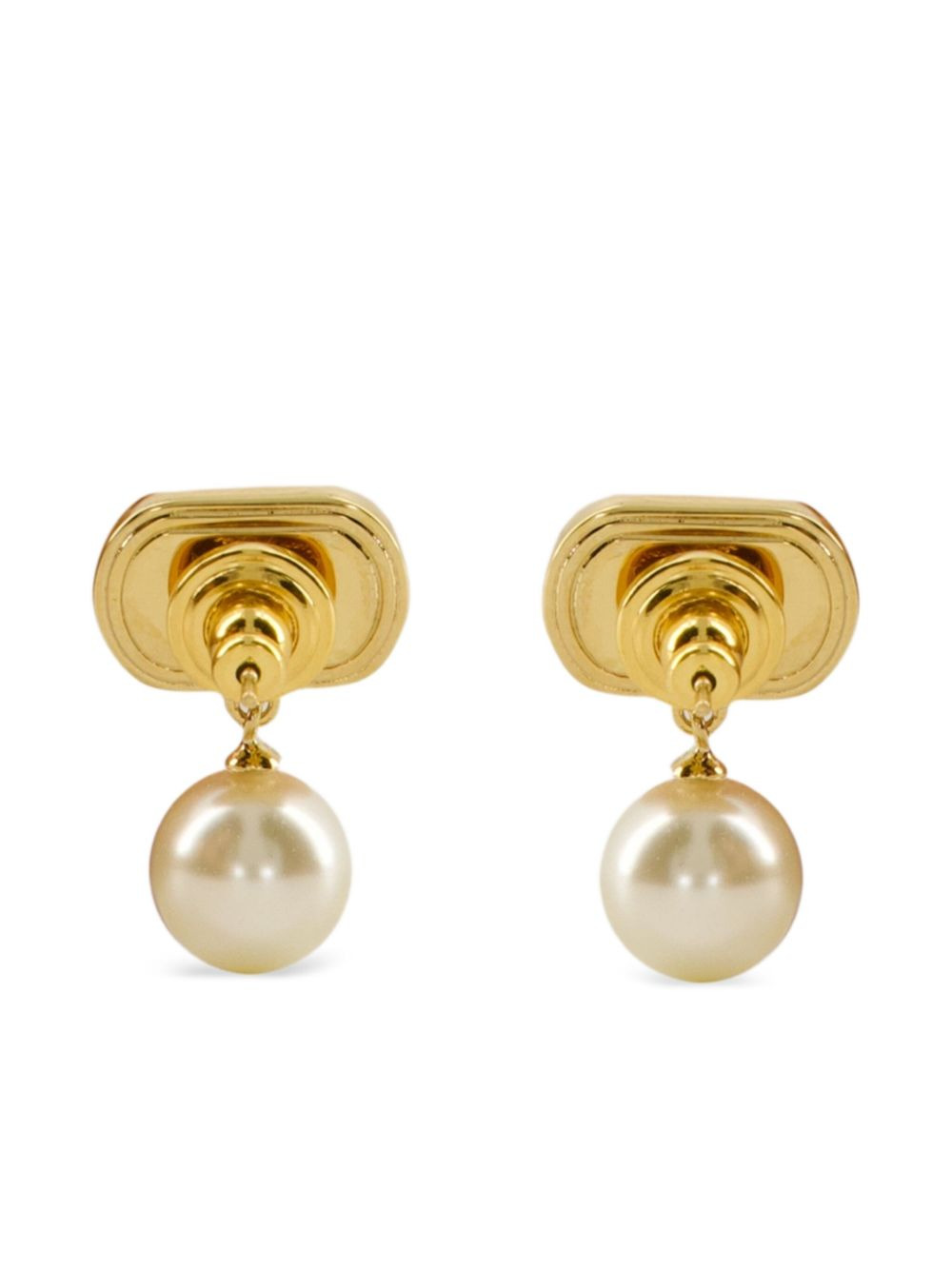 VLogo Signature pearl earrings - 2