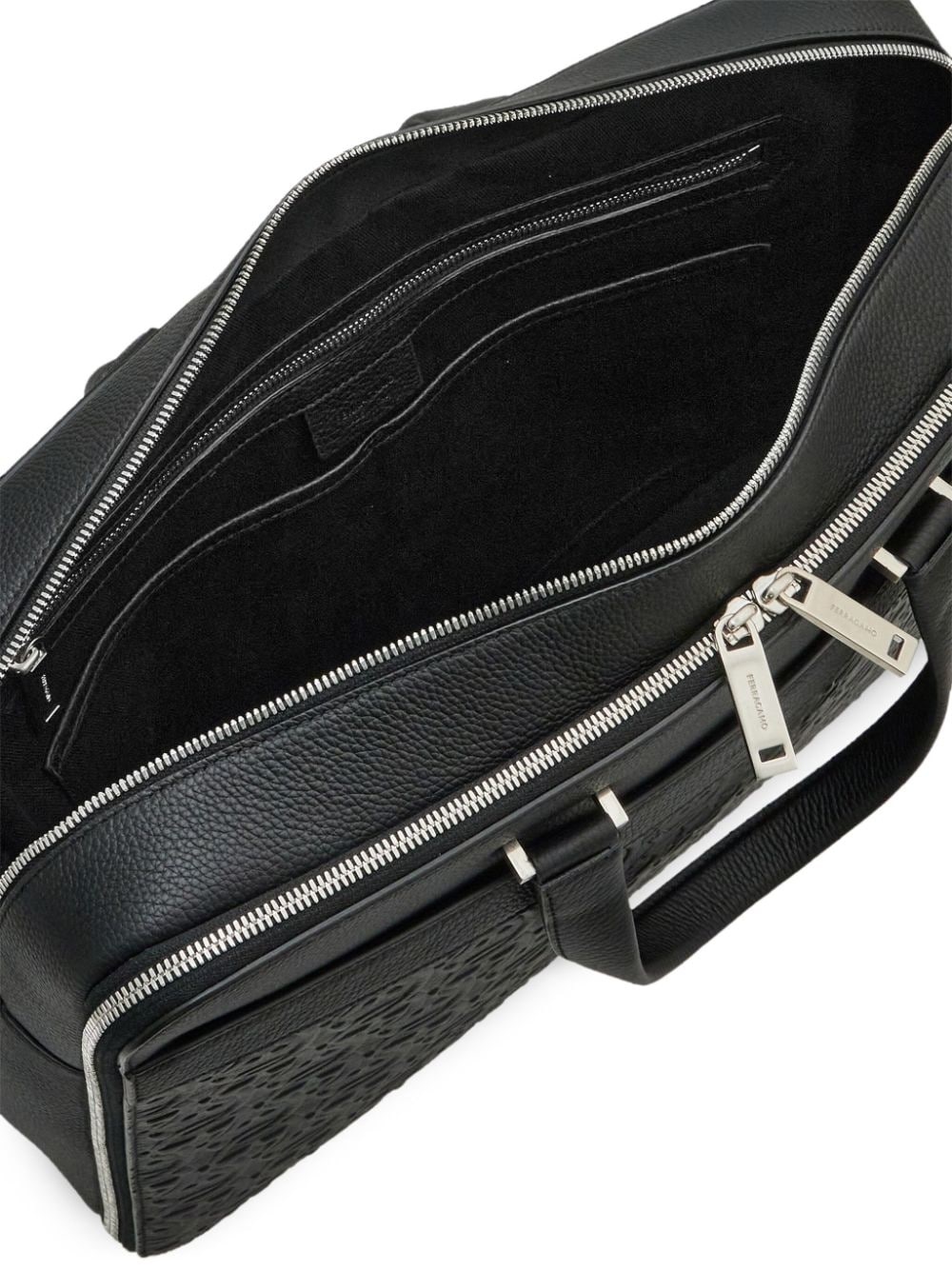 Gancini leather briefcase - 6