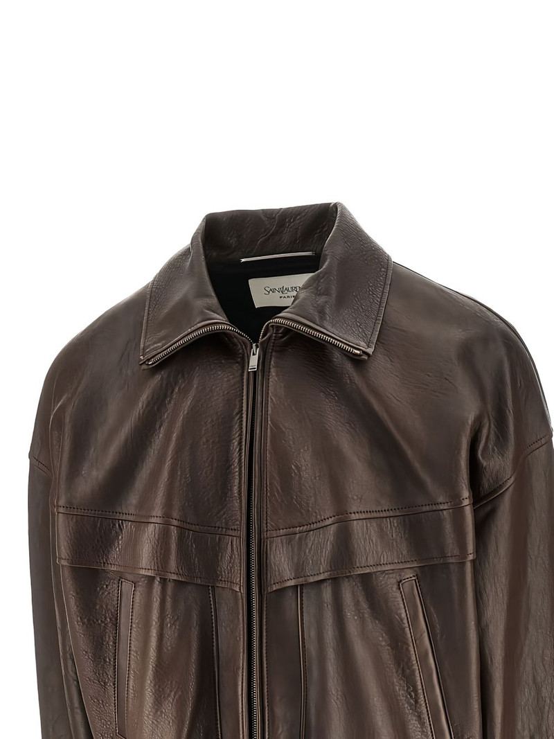 SAINT LAURENT bomber leather jacket outlook