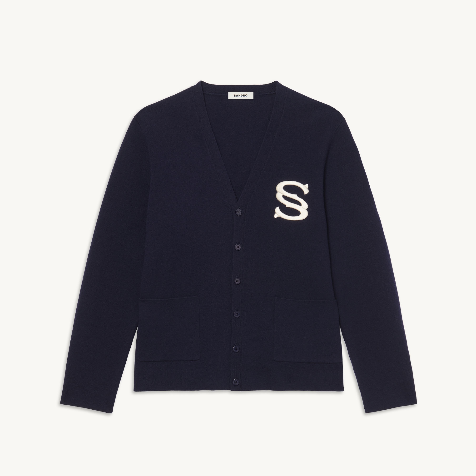 Wool cardigan with embroidery - 1