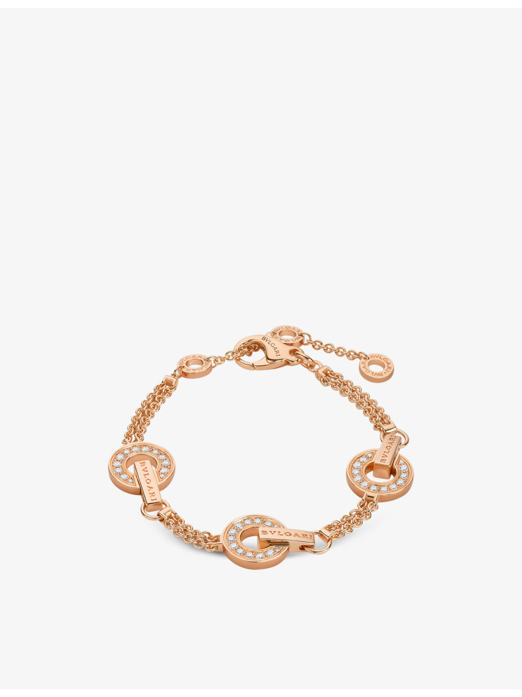 BVLGARI BVLGARI 18ct yellow-gold and mother of pearl bracelet - 1