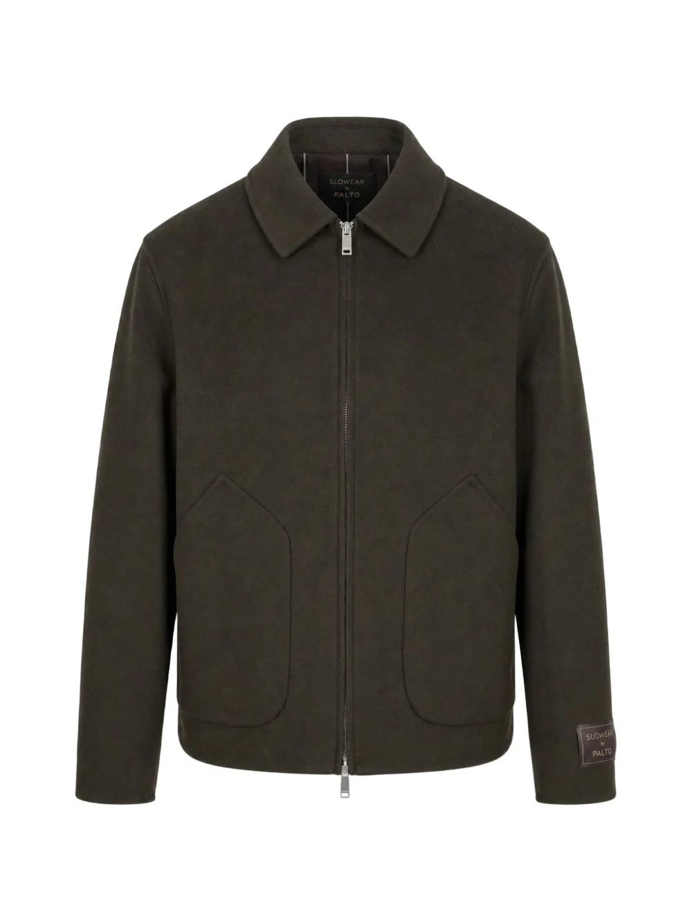 zip-up patch-pocket jacket - 1