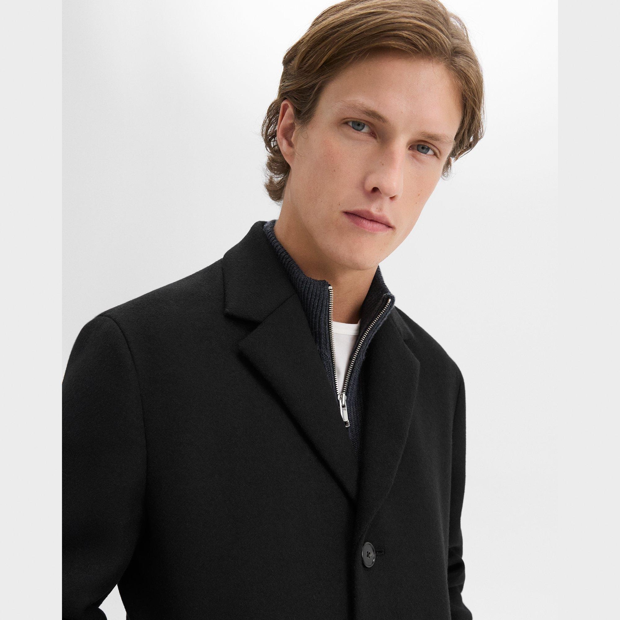 3-Button Topcoat in Recycled Wool-Blend Melton - 5