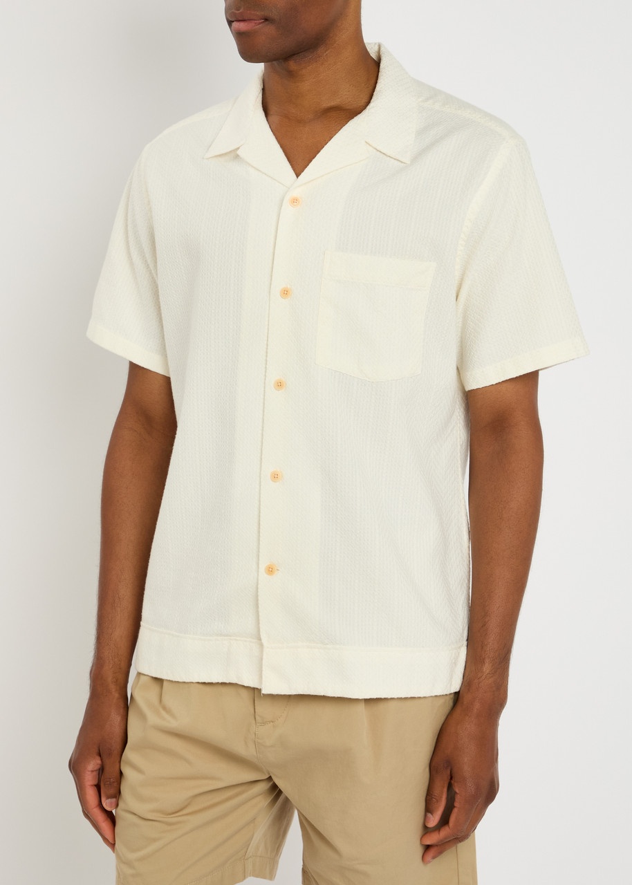Oliver Spencer Havana Jacquard Cotton Shirt - 2