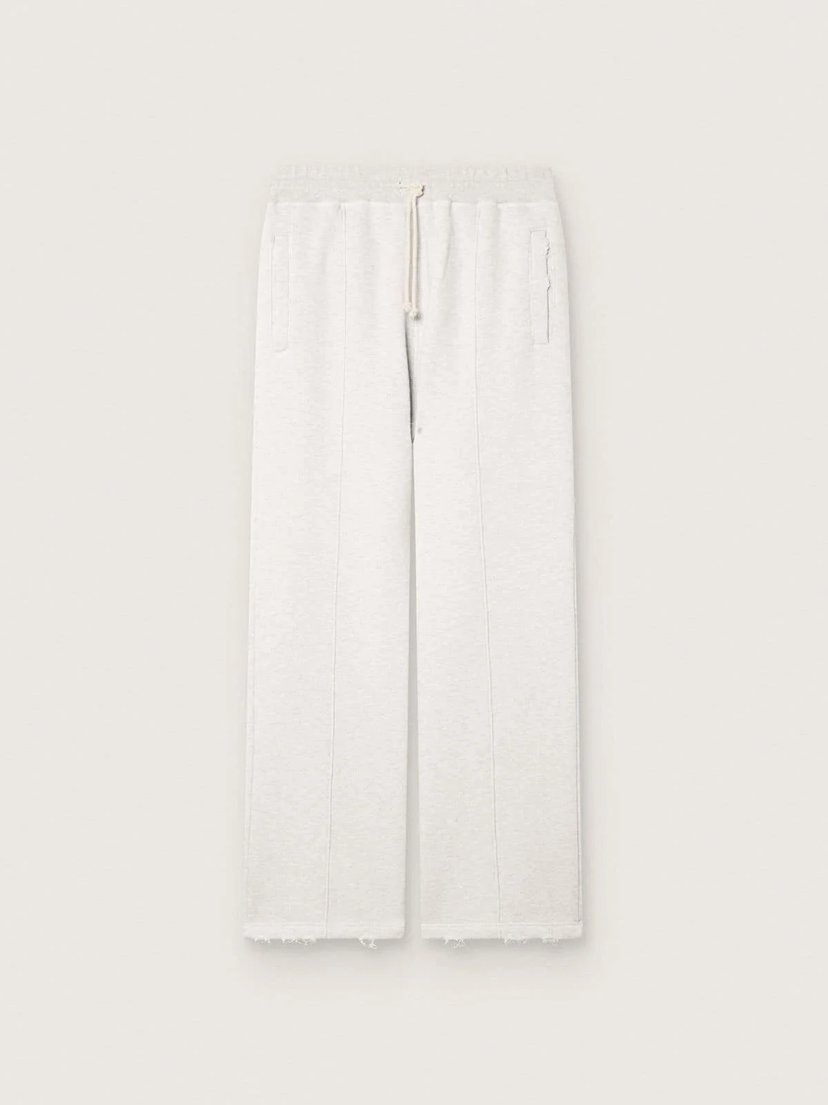 Star unisex sweatpants in gray melange fleece - 1