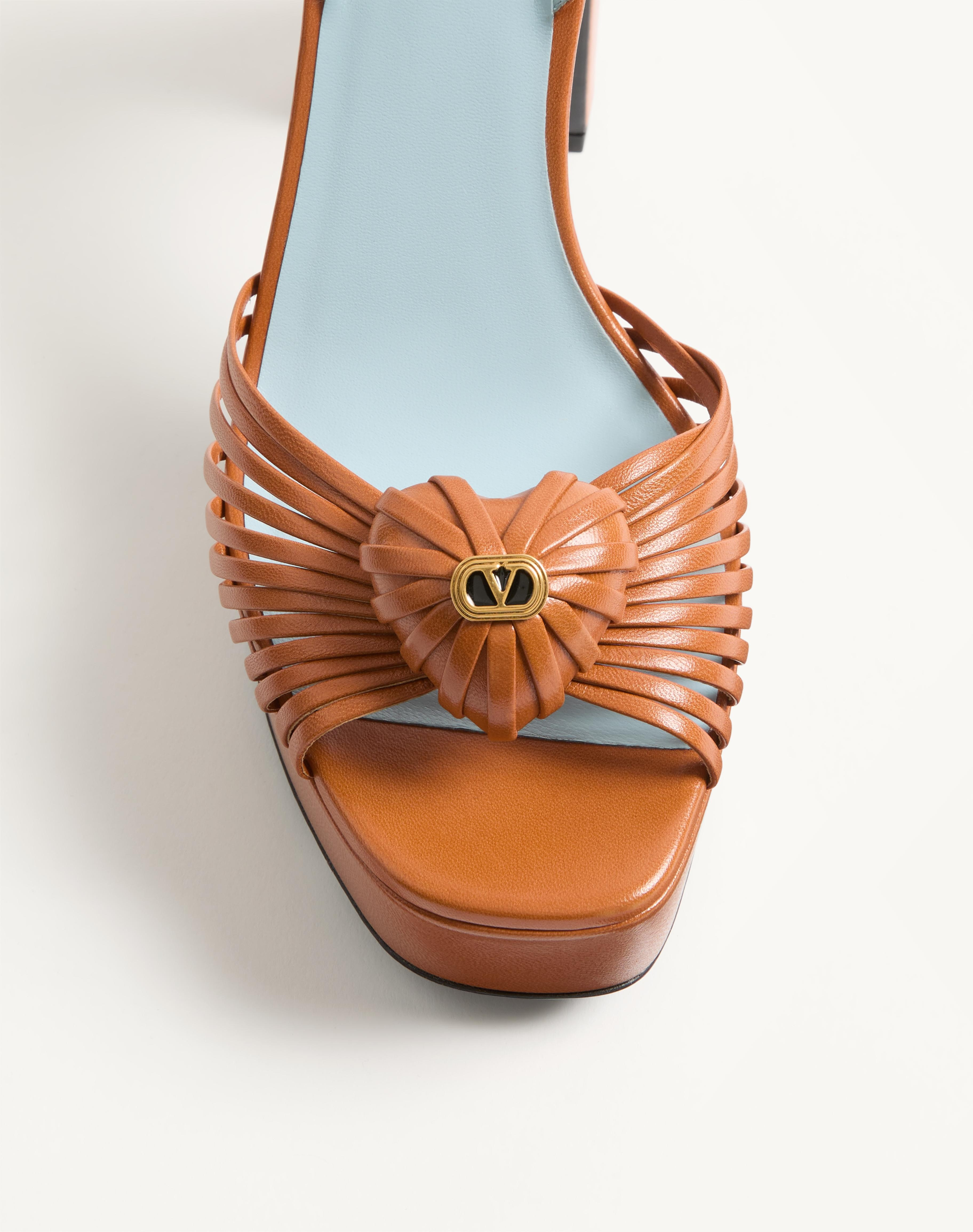 SANDAL ROYAL PLATFORM SANDAL IN KIDSKIN 115MM - 5