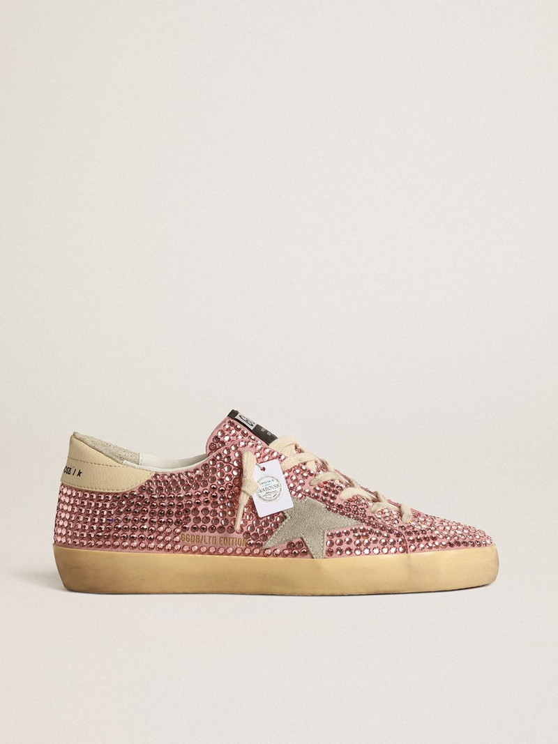 Super-Star LTD with suede star and pink Swarovski crystals - 1