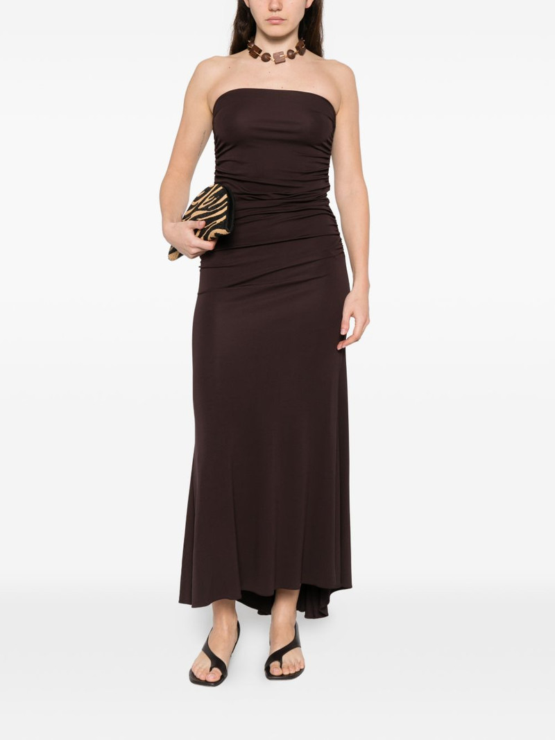 ELISABETTA FRANCHI ruched midi dress outlook