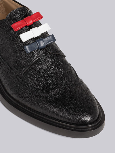 Thom Browne Pebble Grain 3-Bow Longwing Brogue outlook