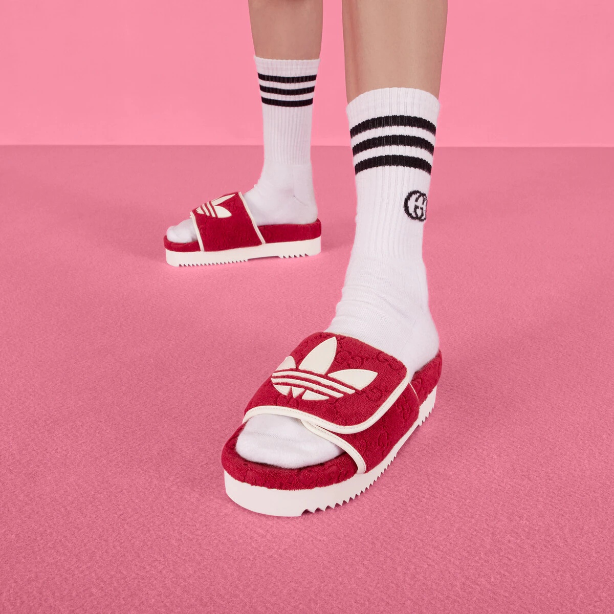 adidas x Gucci women's GG platform sandal - 3
