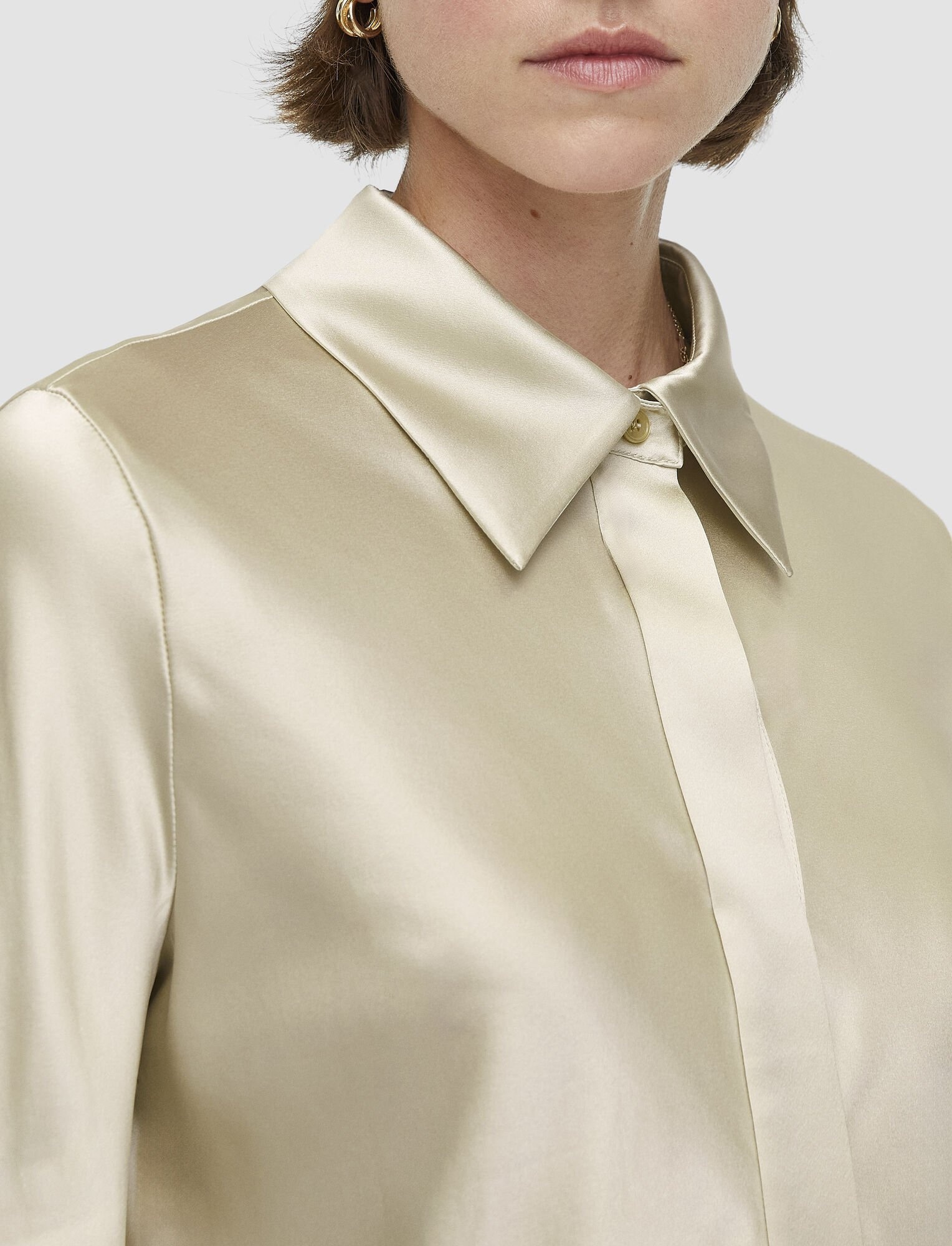 Silk Satin Brunel Blouse - 4