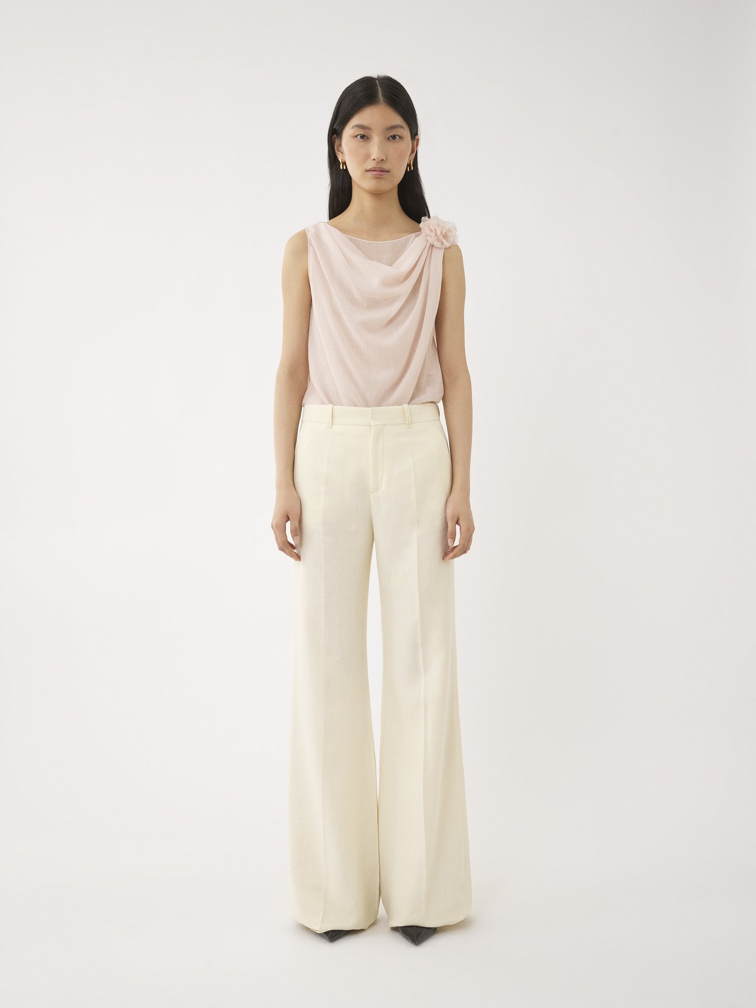 LOW-WAIST FLARE PANTS - 3