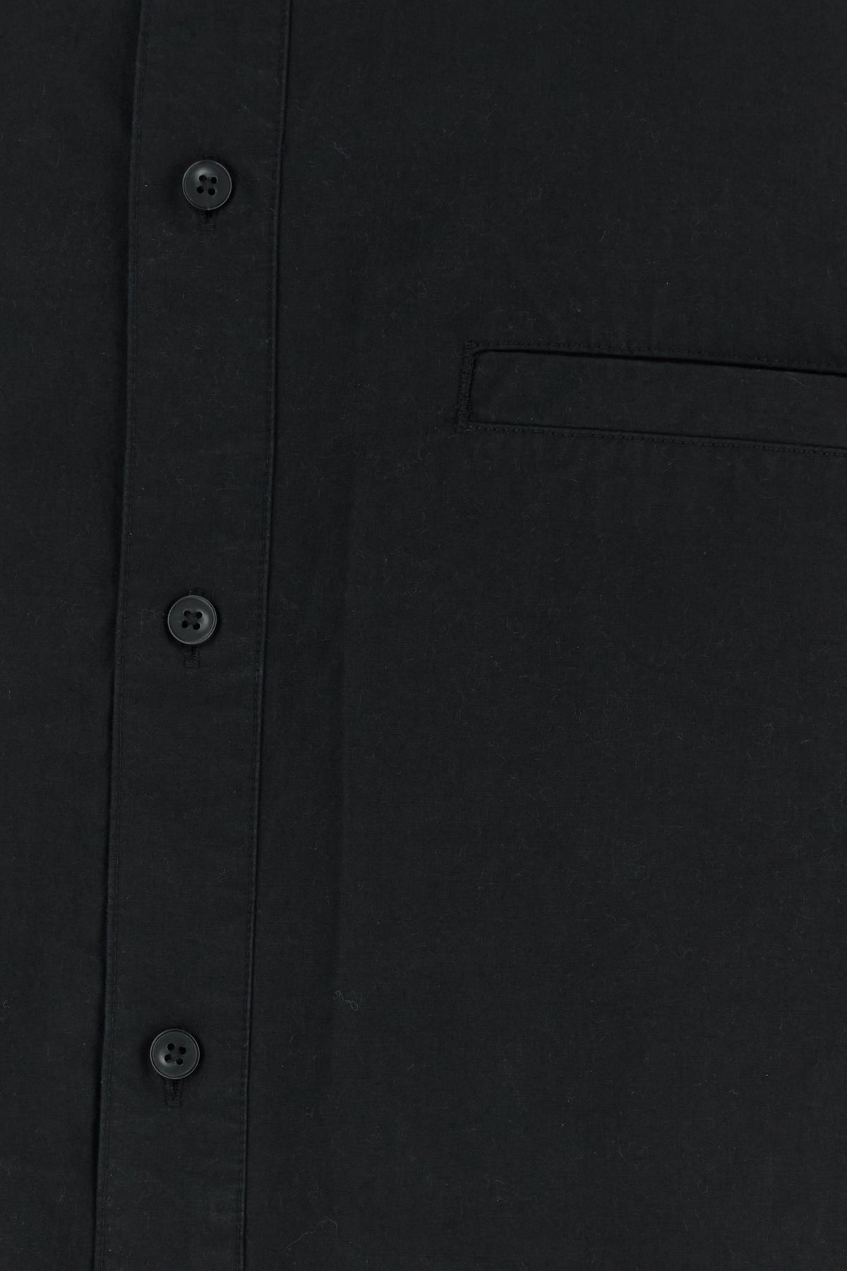 Black poplin Giant oversize shirt - 3