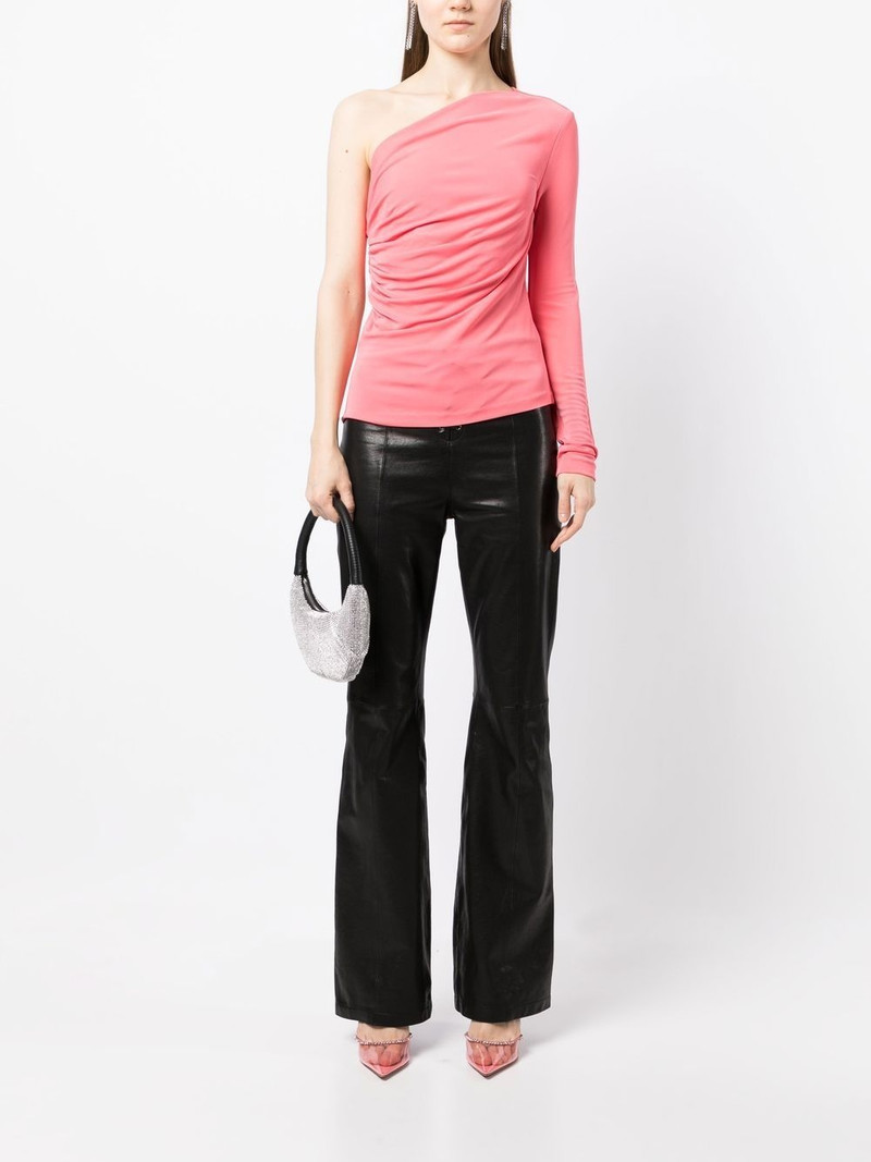 DSQUARED2 ruched one-sleeve T-shirt outlook