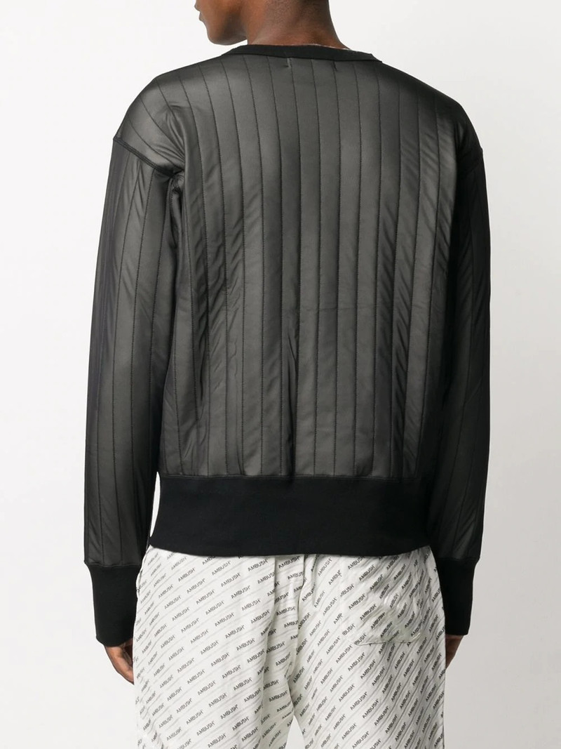 embroidered logo quilted sweatshirt 5