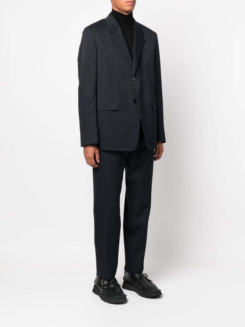 single-breasted wool suit - 3