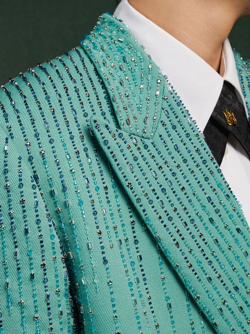 CRYSTAL STRIPE DOUBLE-BREASTED BLAZER 5