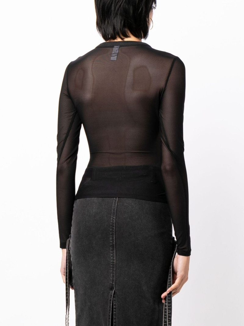 mesh long-sleeved top 4