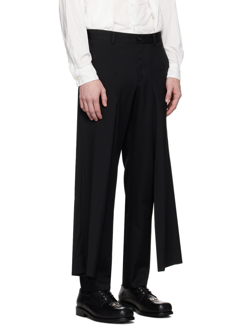 Black Double Leg Trousers 2