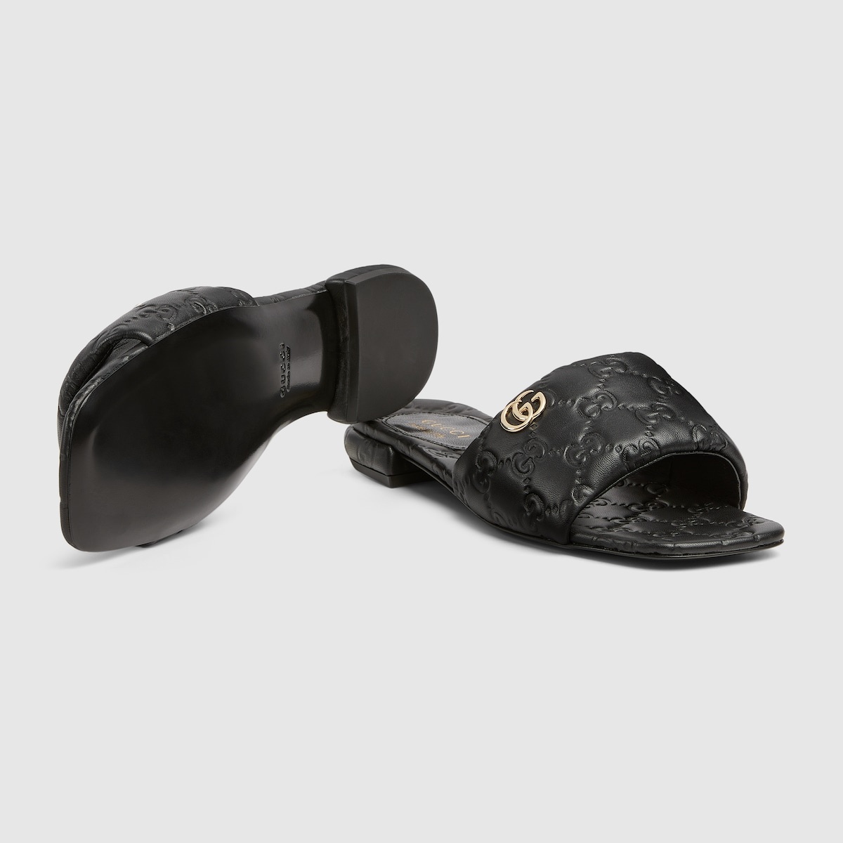 Women's slide sandal with Double G - 6