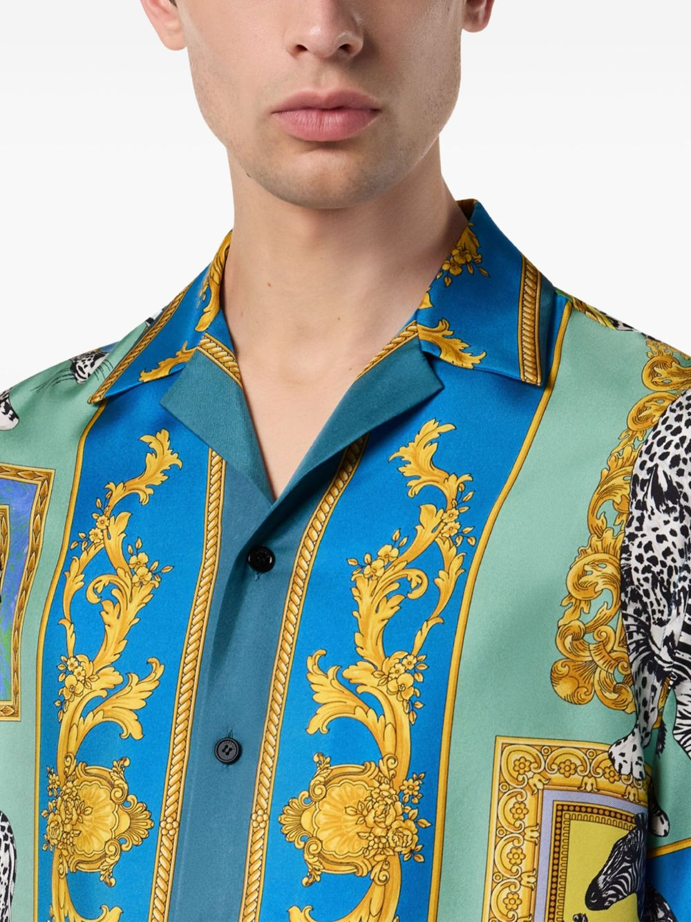 Safari printed silk shirt - 5