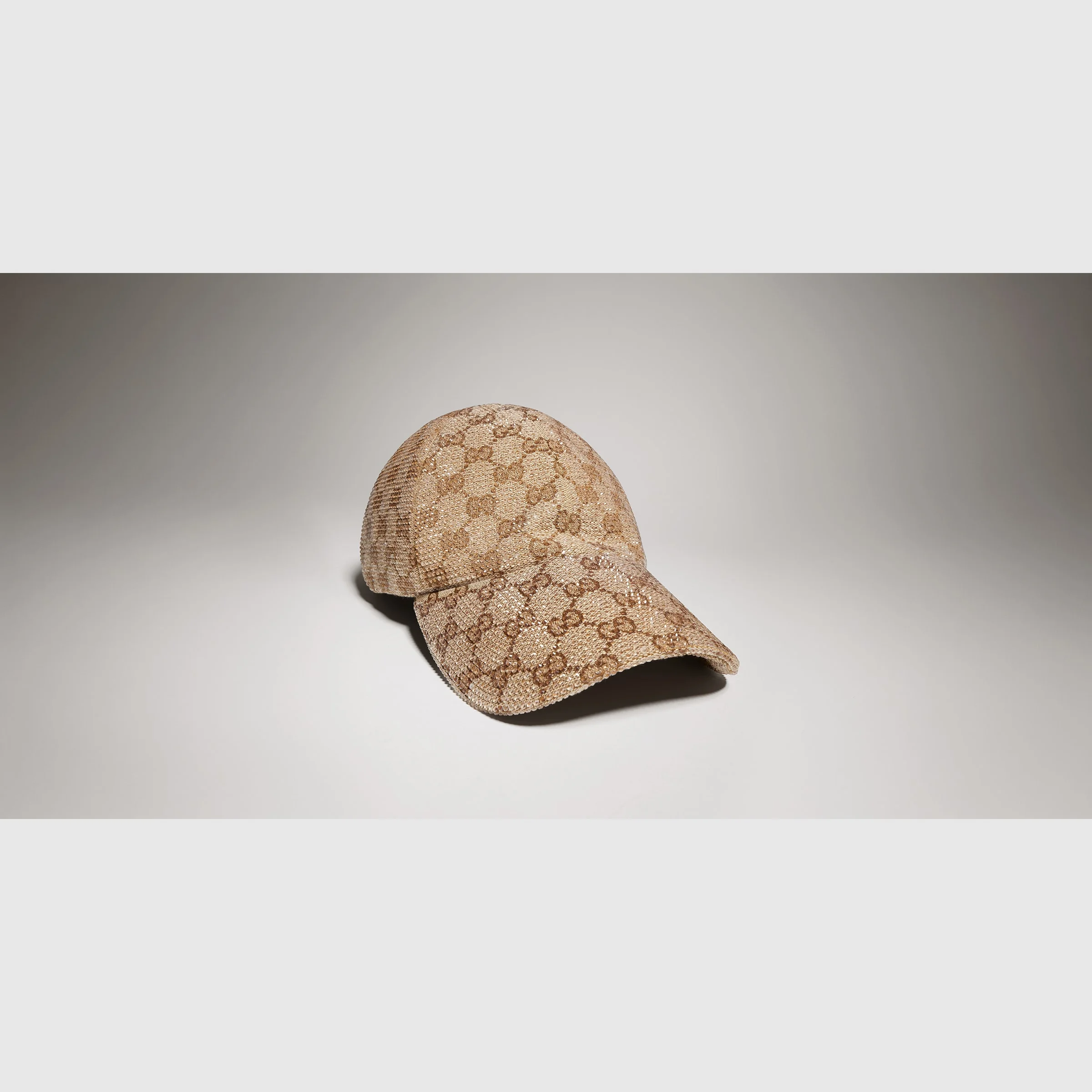 GG canvas baseball hat with crystals - 1
