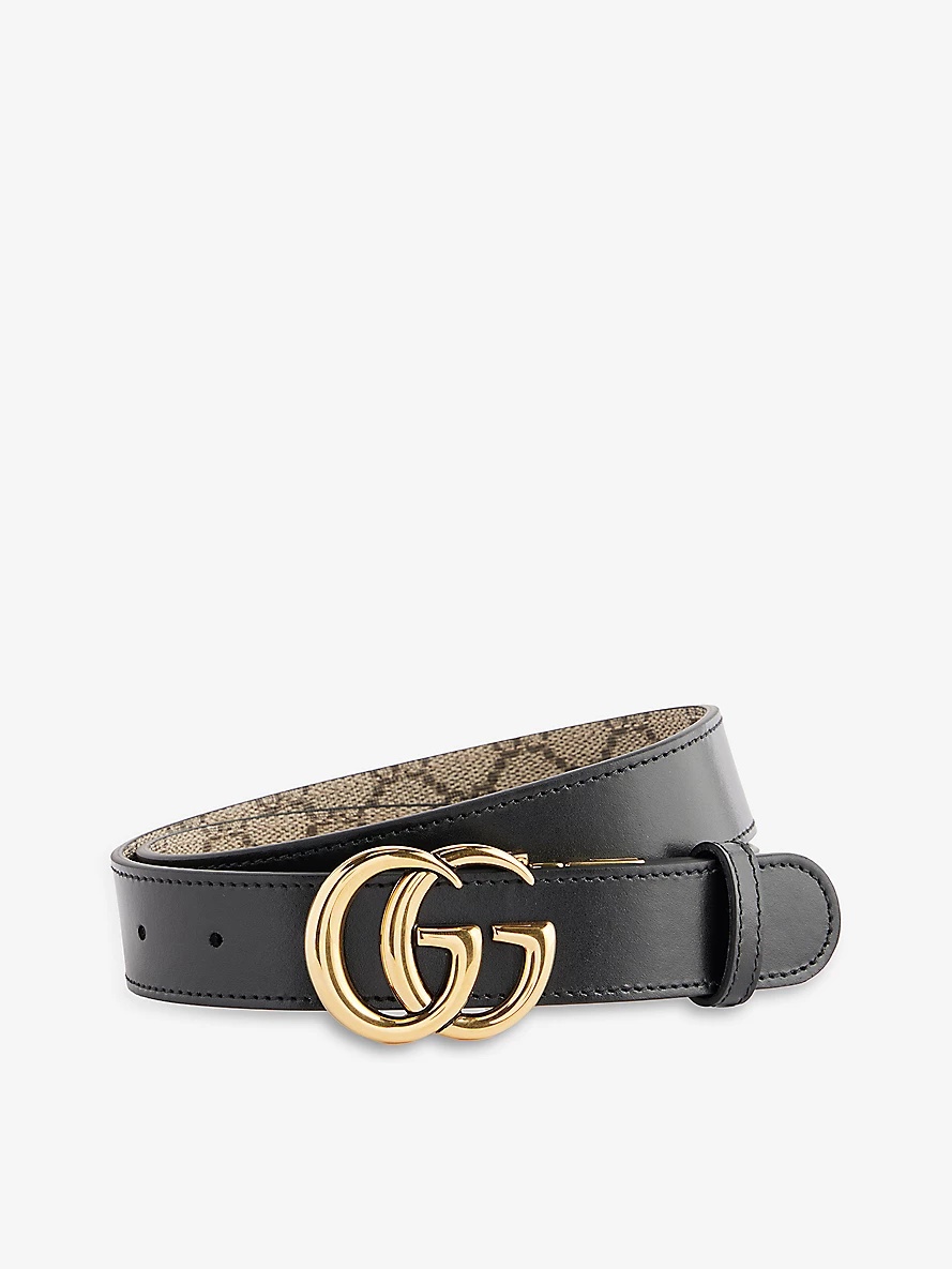 Double G reversible leather belt - 2