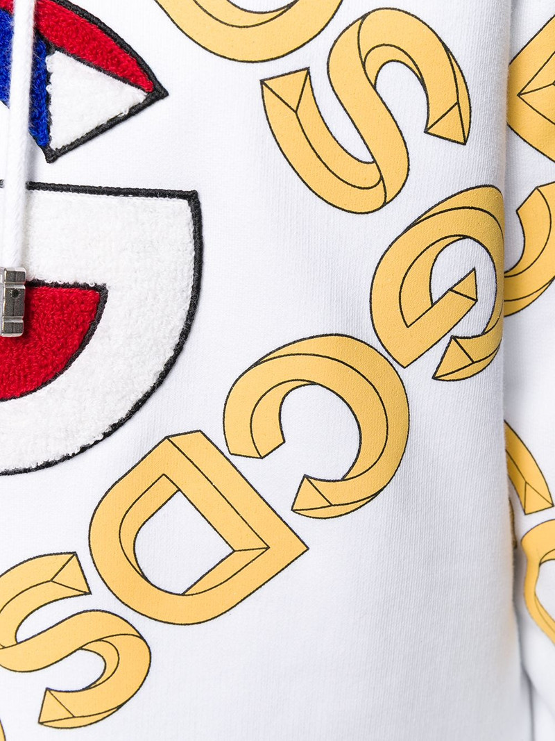 college logo print hoodie 5