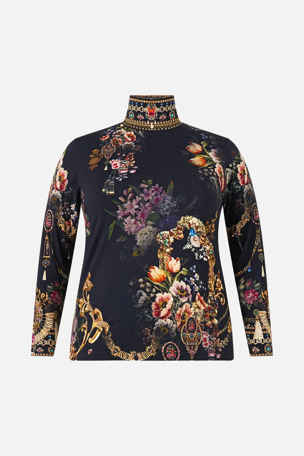 JERSEY TURTLENECK NIGHT GARDEN - 1