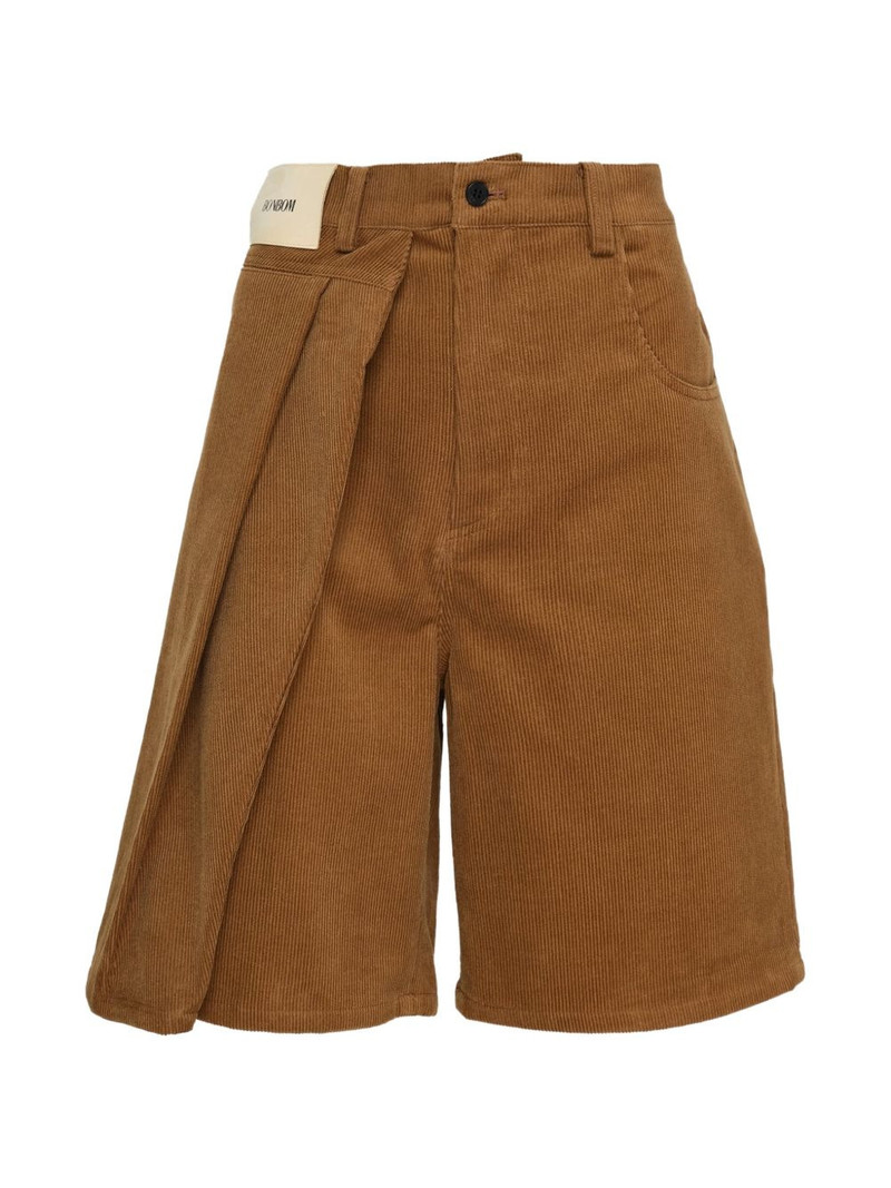 two-tuck corduroy shorts 1