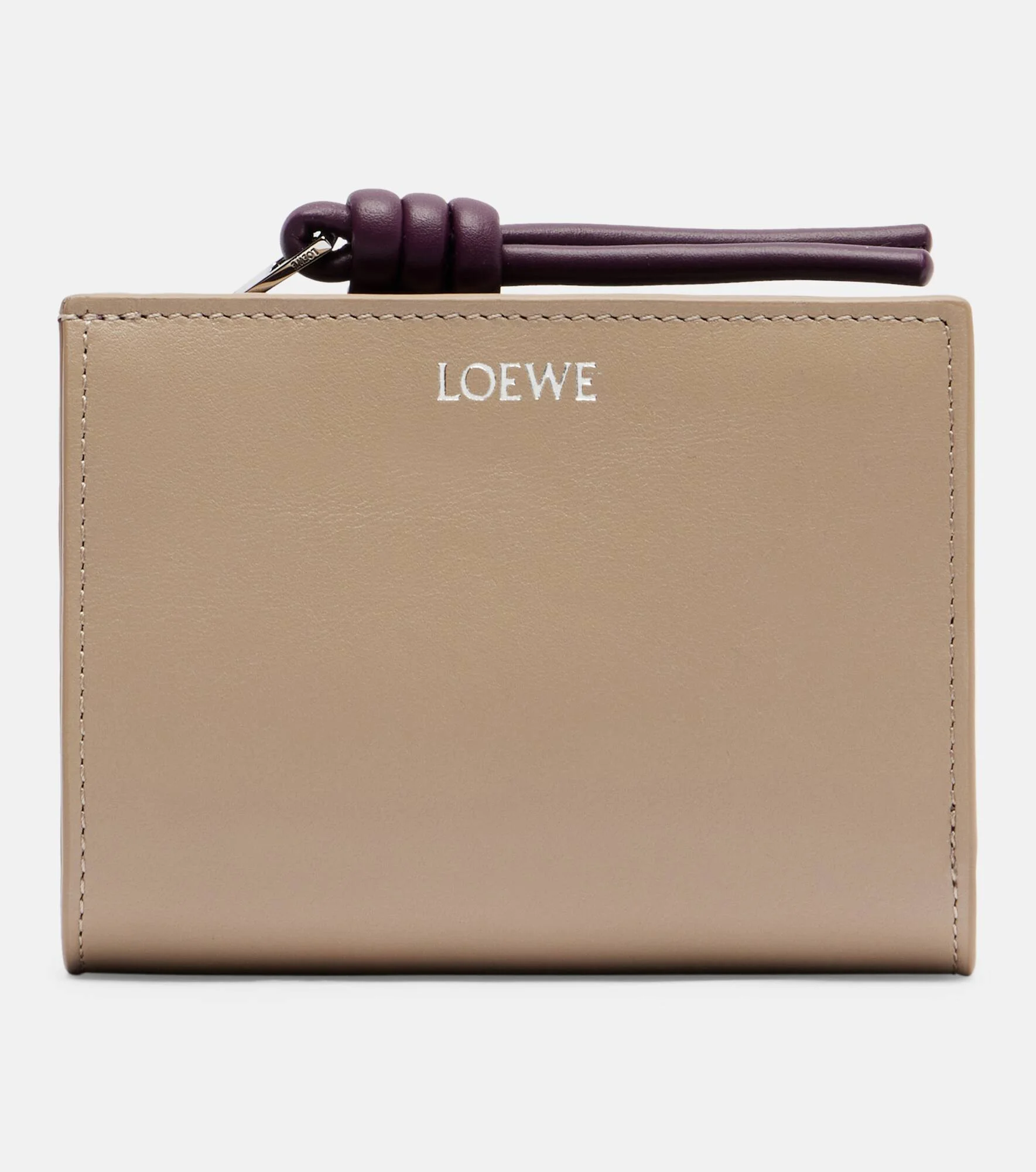 Knot leather wallet - 1