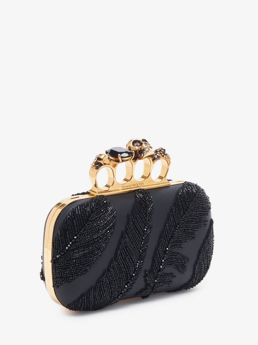 Women's Knuckle Clutch in Black - 2