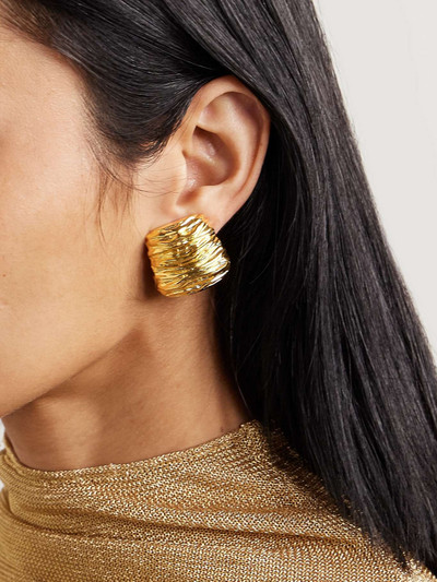 TOM FORD Moon gold-tone clip earrings outlook