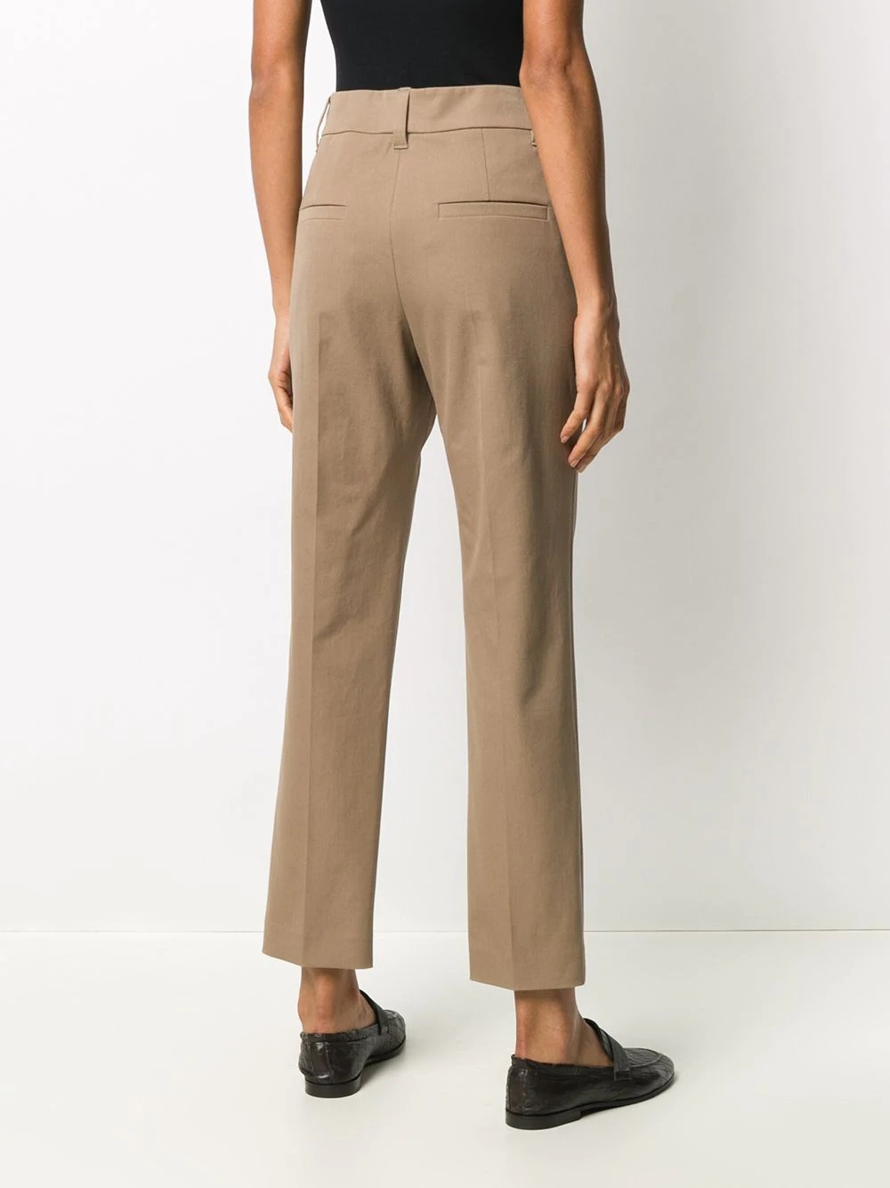 straight-leg cropped trousers - 4