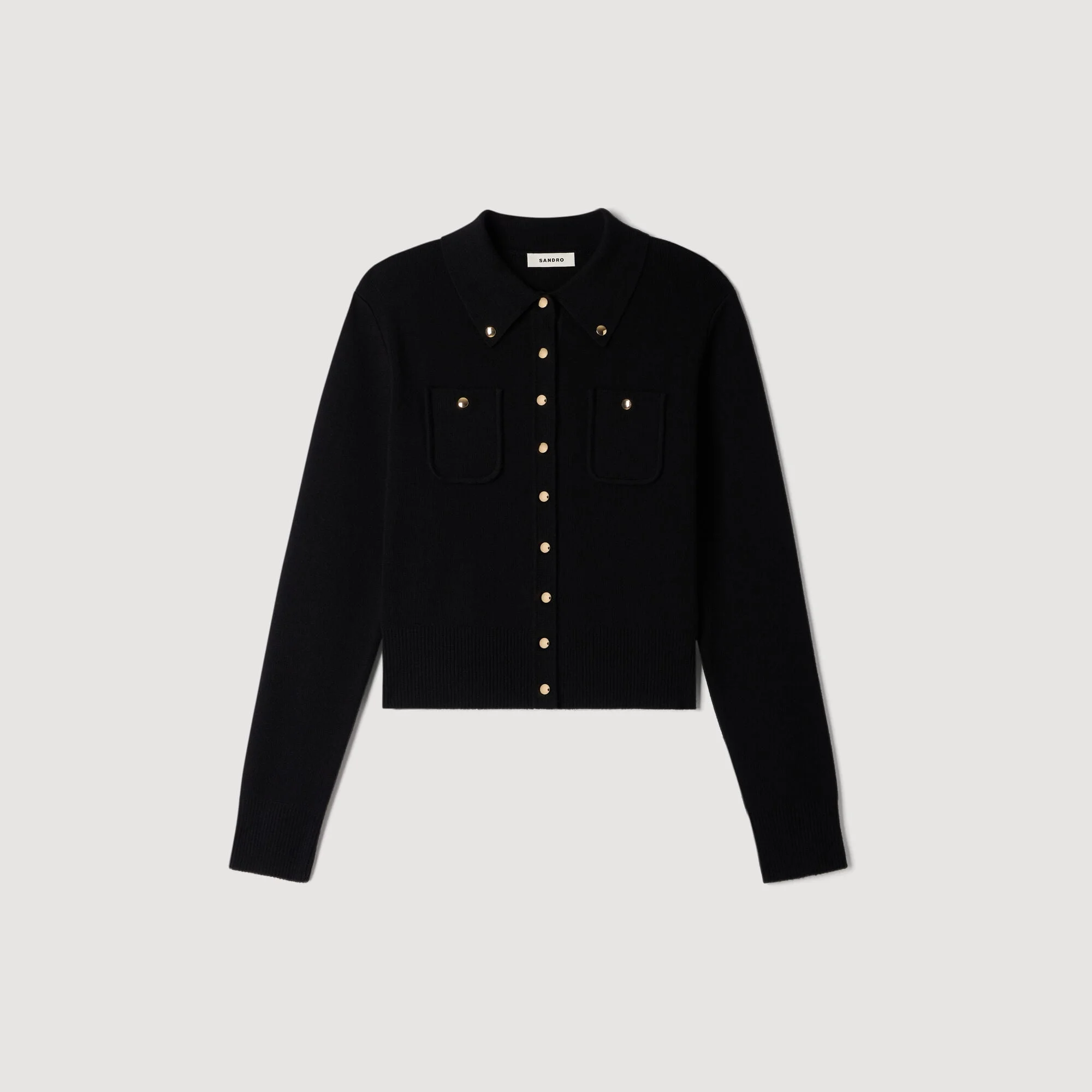 CARDIGAN WITH METAL BUTTONS - 1