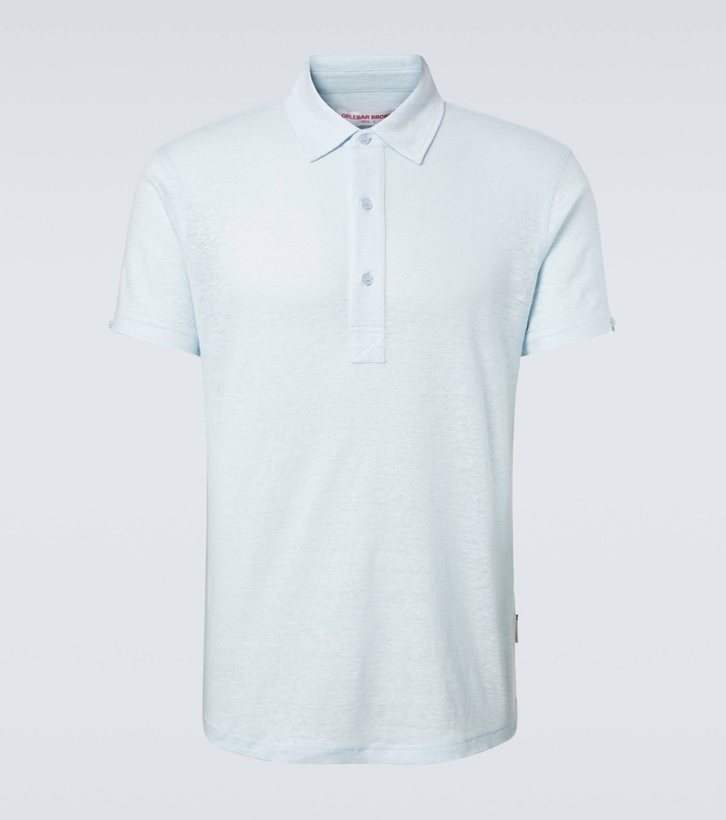 Sebastian linen jersey polo shirt 1