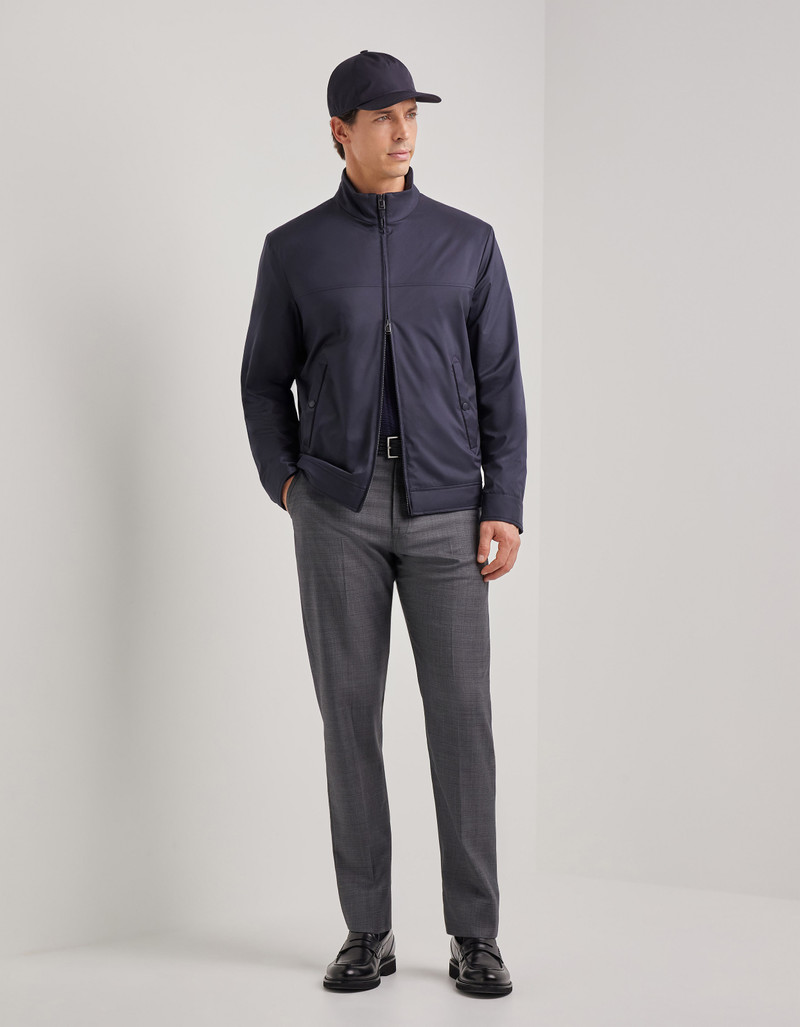 Canali MIDNIGHT BLUE CANALI NUVOLA JACKET IN TECHNICAL FABRIC WITH MEMBRANE outlook