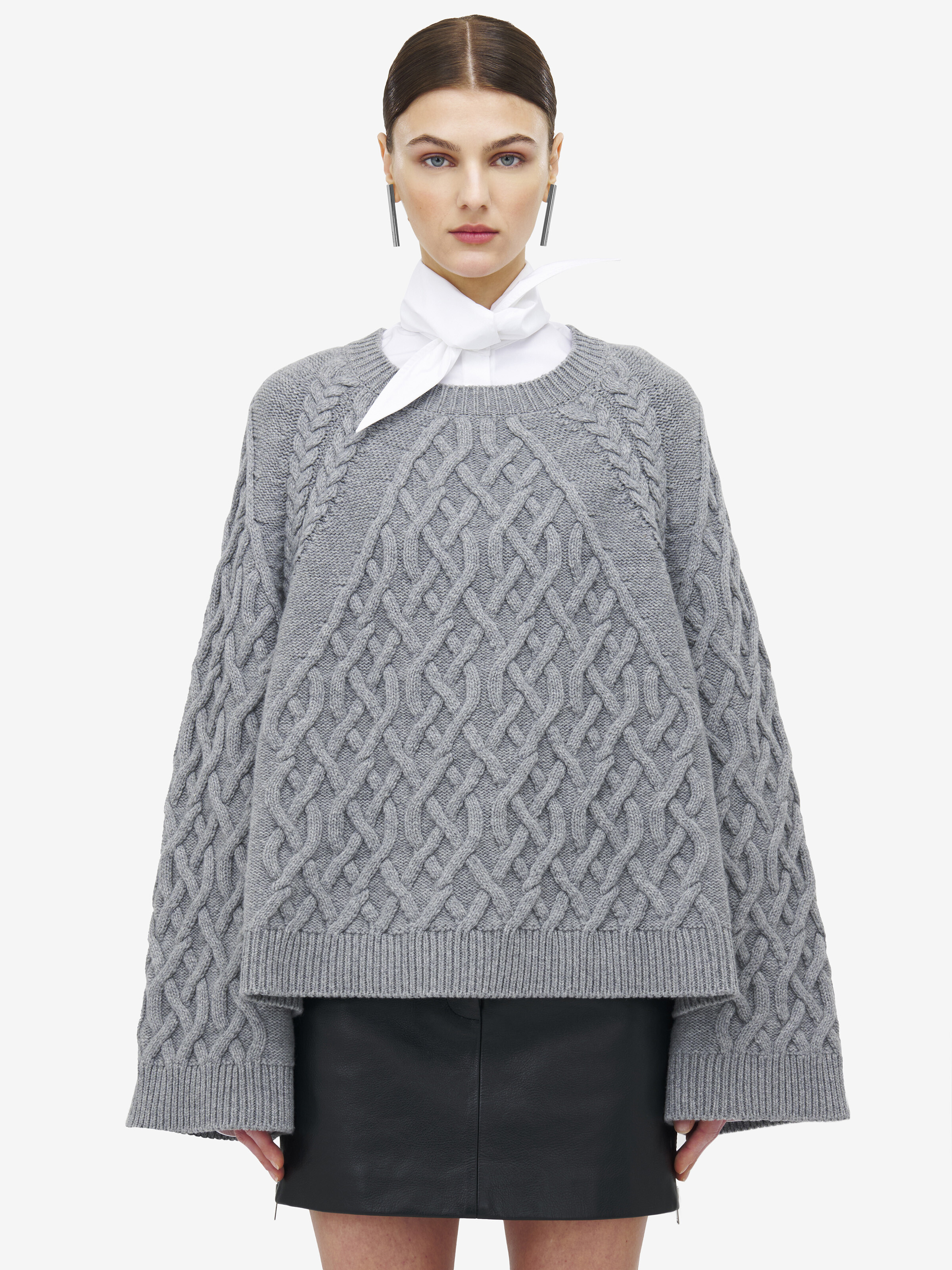 Cable Crew Neck Jumper - 2