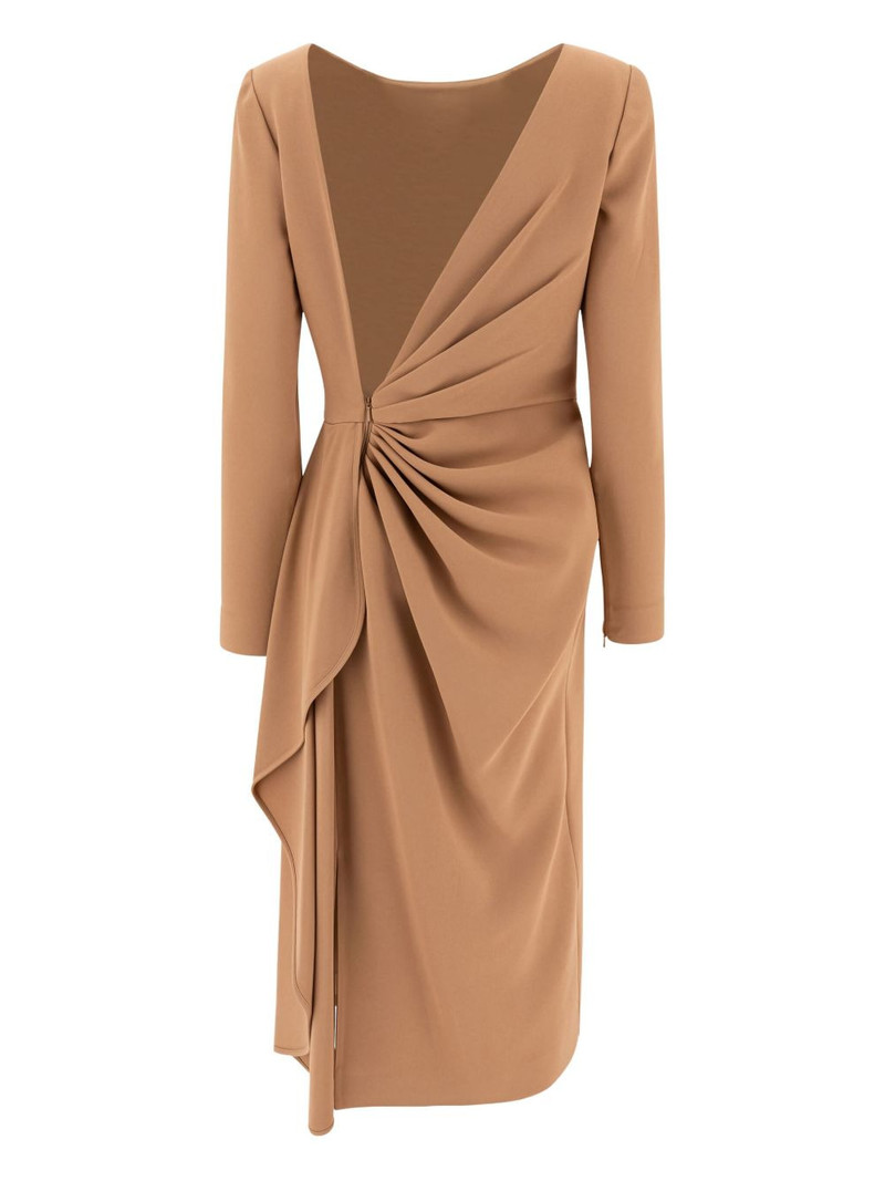 ELIE SAAB ruffled open-back dress outlook