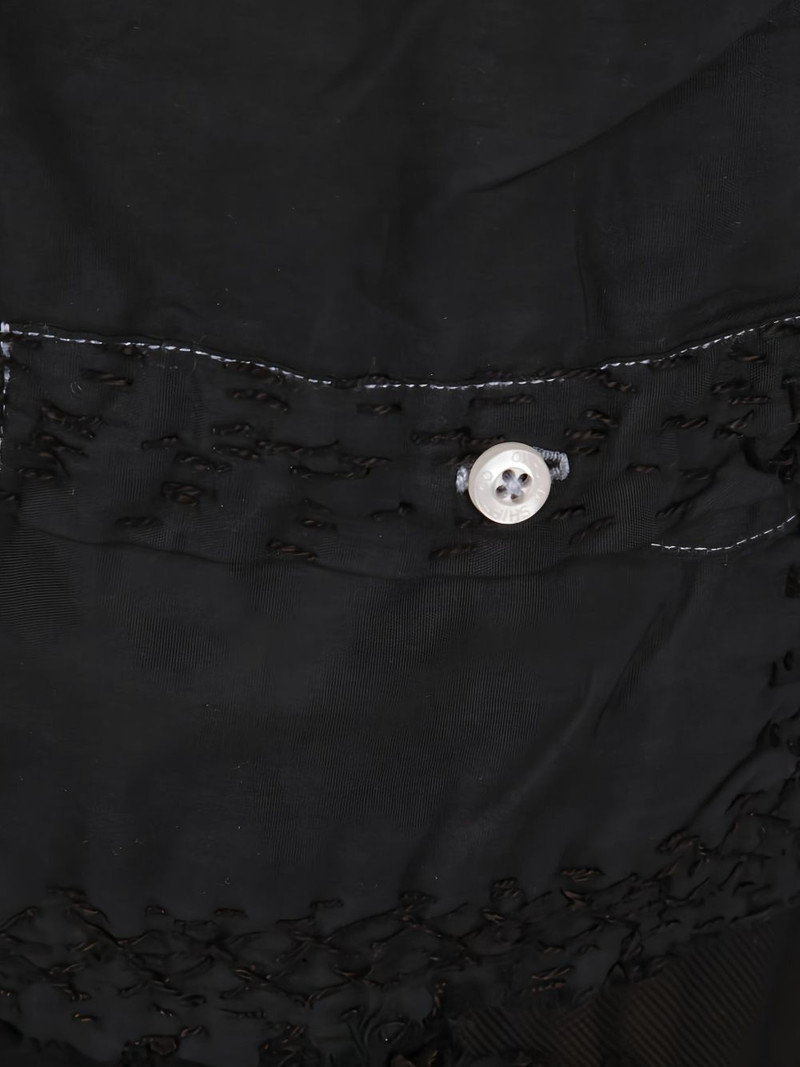 patchwork elasticated-waist straight trousers 4