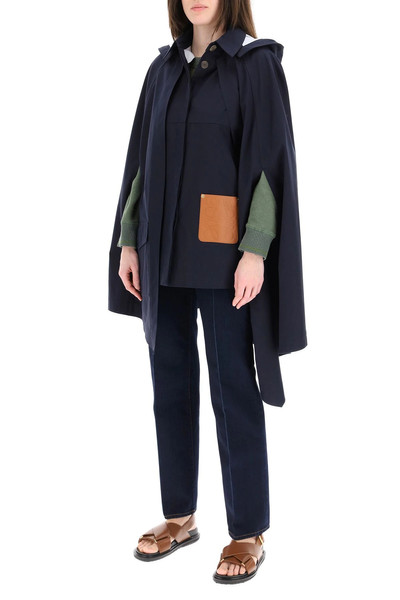 Loewe COTTON CAPE WITH HOOD outlook