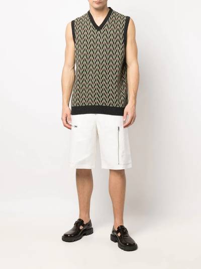 Jil Sander straight-leg linen shorts outlook