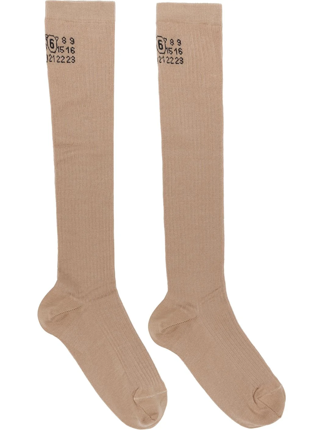 Tan Knee-High Socks - 1