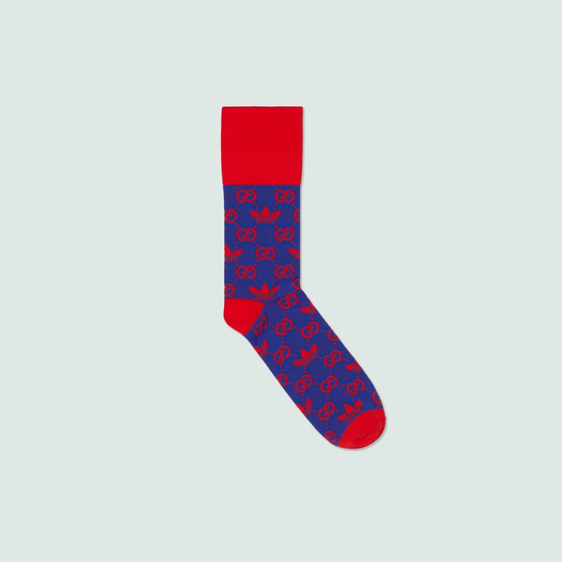 GUCCI adidas x Gucci GG Trefoil nylon knit socks outlook