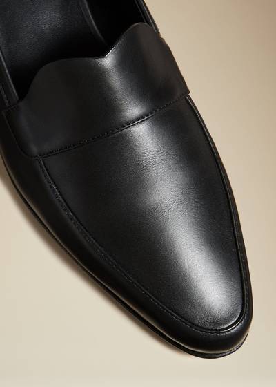 KHAITE The Pippen Loafer in Black Leather outlook